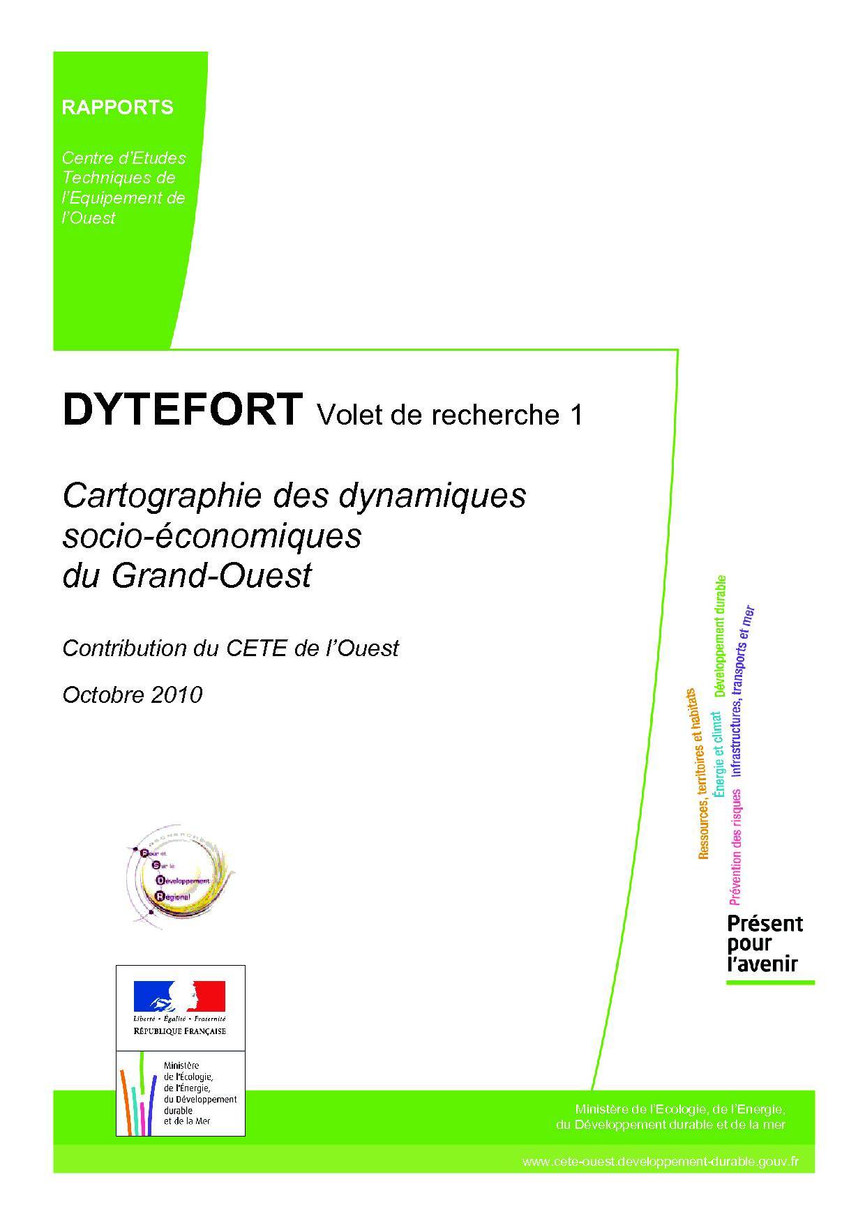 Couverture Cartogtaphie CETE Ouest